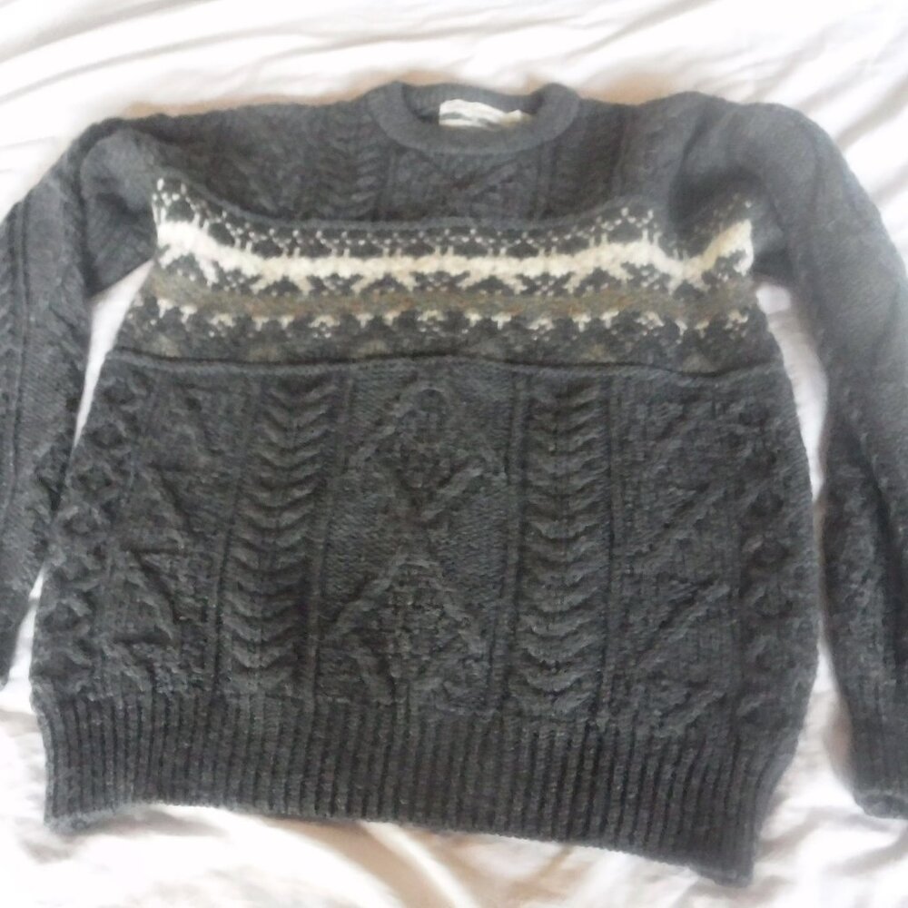Celtic Country Wool Sweater Mens Size Small Large Sweater See Measurements